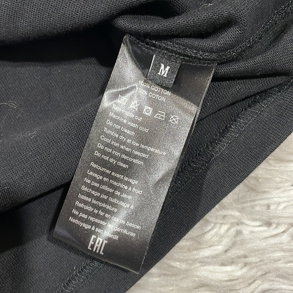 3.Paradis Graphic Cursive Logo Crewneck Short Sleeve Tee - Picture 11 of 11